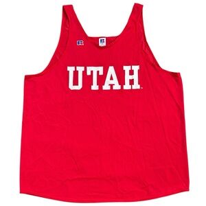 Vintage 80’s 90’s University Of Utah Athletic Track Tank Top Men’s XXL USA Made